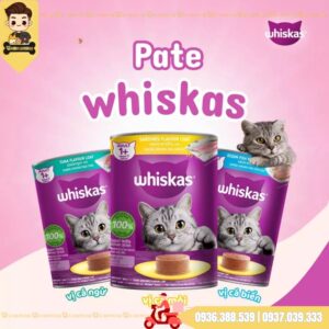 Pate Whiskas lon 400g 3 vị