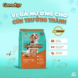 Thức ăn cho chó lớn vị gà nướng - Ganador 400gr