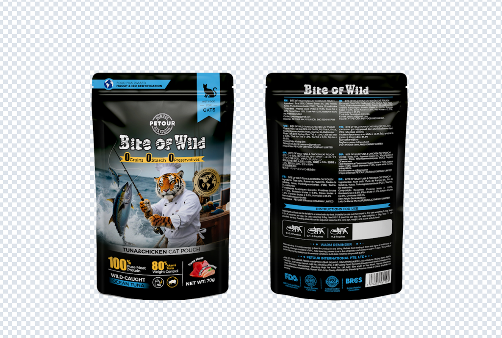 Pate Bite Of Wild 70g 3 vị sữa dê: gà/ cá ngừ/ cá hồi 2 vị thịt tươi: cá ngừ/ gà