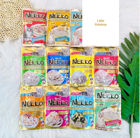 Pate cho mèo CON Nekko KITTEN Mouse (thạch mịn) - gói 70g 70gr