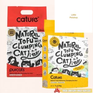 Cát đậu nành Cature Pellet mix than hoạt tính 7L đỏ - Thùng 6 gói