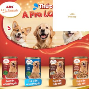 pate chó A Pro I.Q. 400g * Thùng 24 lon Bò nhuyễn/ gà nhuyễn/ bò sốt/ gà sốt