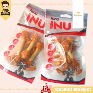 Que gặm sạch răng INU 5" (C31) Mẫu mới 15 cây/túi Hương phô mai