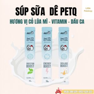 Súp thưởng sữa dê PetQ - 3 vị